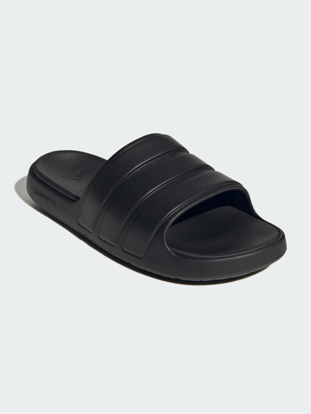 Adidas Znsory Slides Core Black NWB Mens Size 8 Cushioned Lounge Pool Comfort